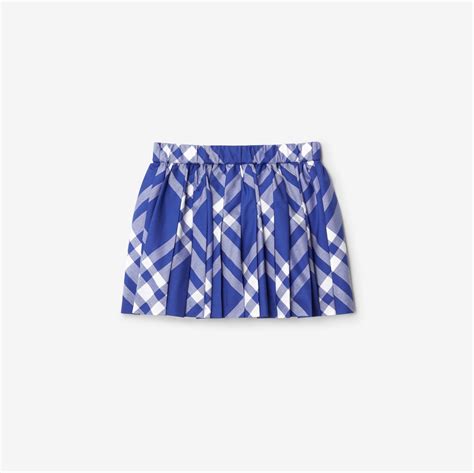 burberry classic check skirt|Pleated Check Cotton Skirt in Knight .